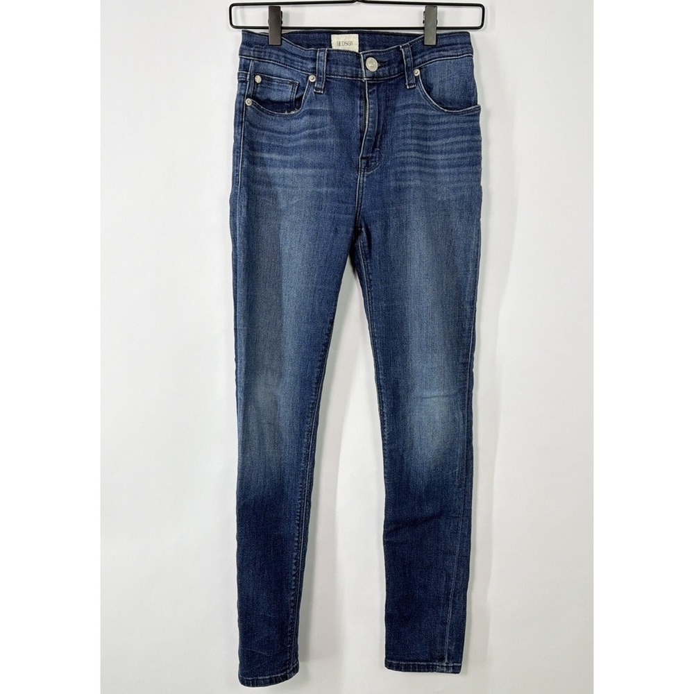 Hudson Jeans Blair High Rise Womens 26 Stretch Slim Straight Medium Wash